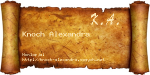 Knoch Alexandra névjegykártya